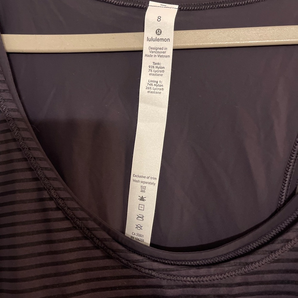 LULULEMON Lean In Tank Black - Picture 6 of 6
